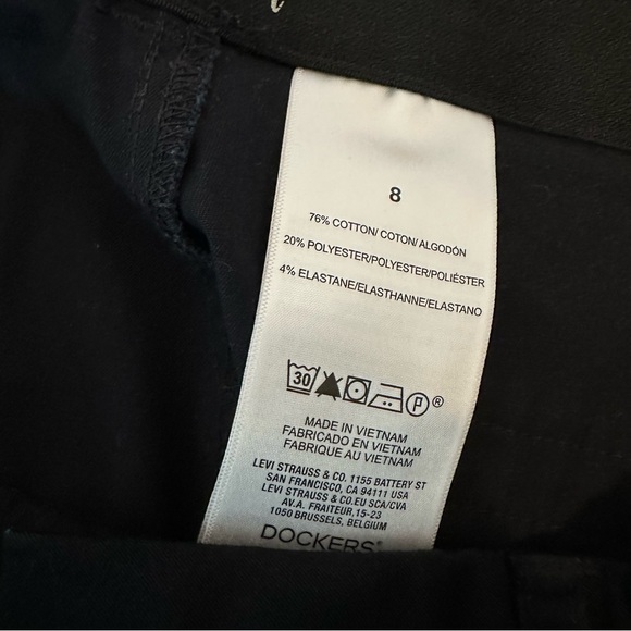 Dockers Navy Stretch Chino Pants, 8 - Picture 11 of 11